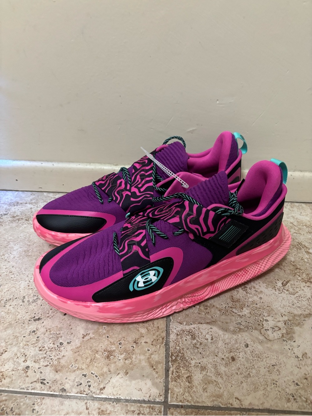 Under Armour Basketball Shoes Sz 16 Flow FutrX 4 MM Andromeda Purple 3028831-514